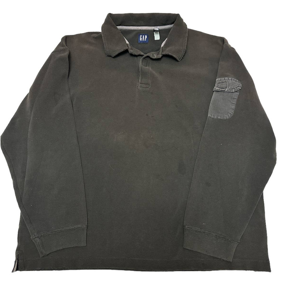 Vintage GAP Corduroy shirt long sleeve dark brown pocket size XL